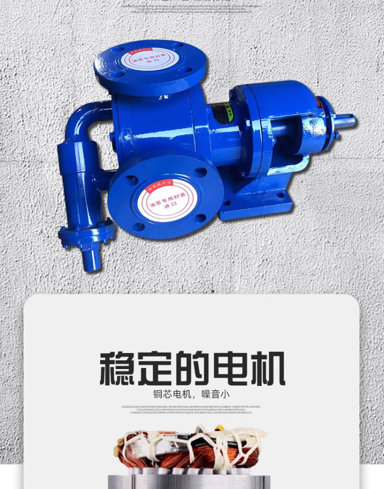 进口NCB高粘度内转式齿轮泵工业防爆转子泵蜂蜜糖稀胶水输送泵(图3)