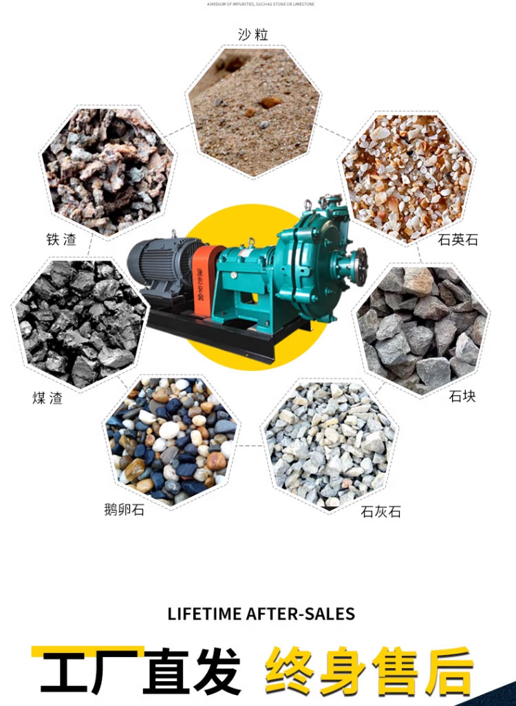 进口矿用水泵抽泥浆卧式沙泵制砂机车载式吸沙泵150-150ah渣浆泵25kw(图9)