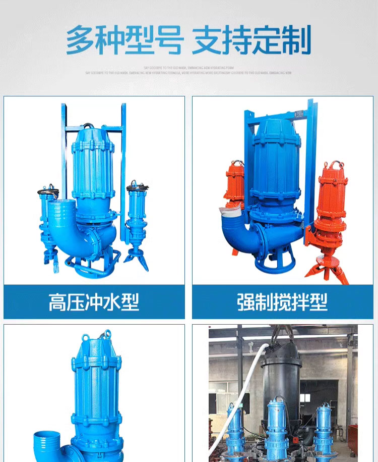 进口潜水抽沙泵高铬合金大型渣浆泵耐腐耐磨泥浆泵机械密封4 寸搅拌器(图10)