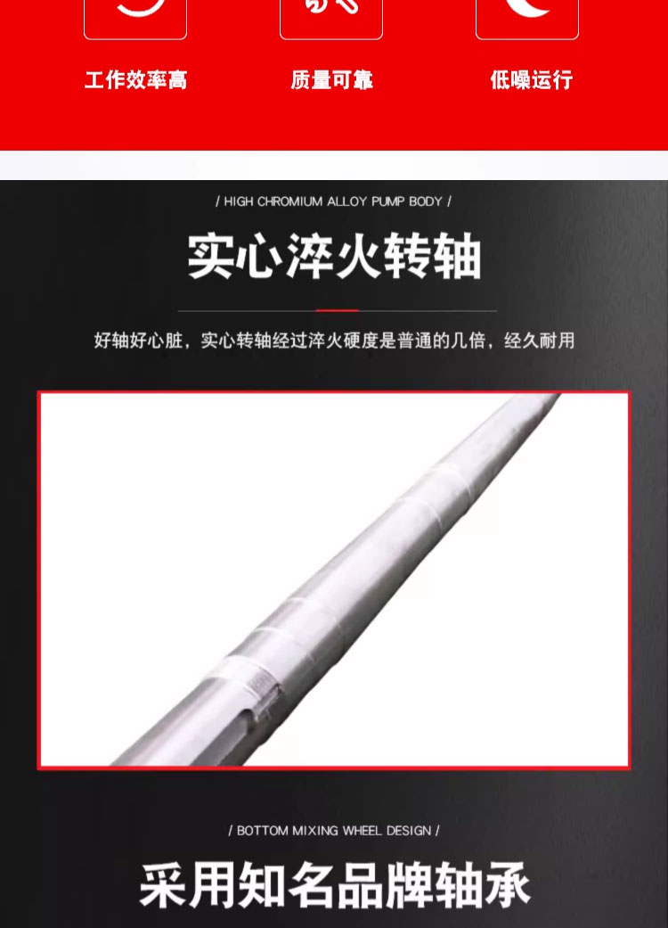 进口压滤机专用入料泵抽沙泵卧式吸砂泵渣浆泵抽沙机河底抽泥沙泥浆泵(图4)
