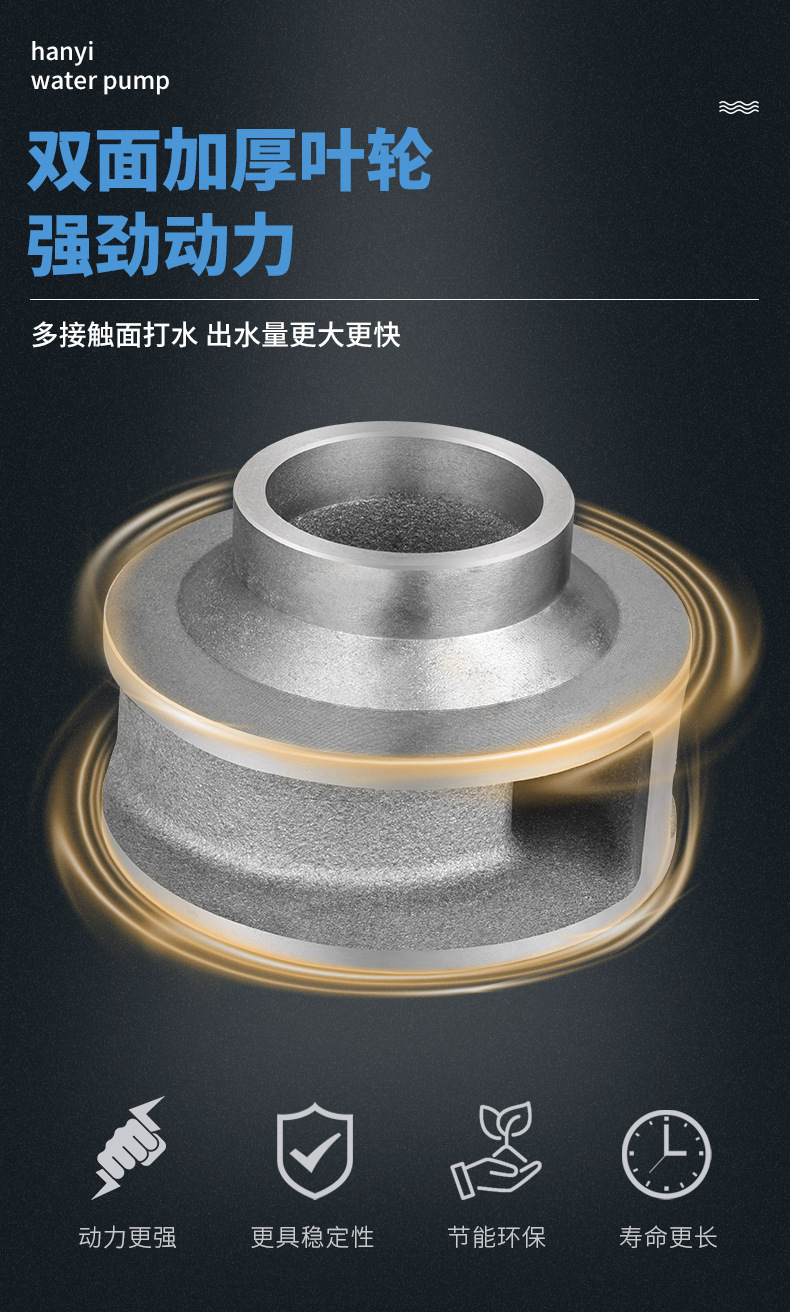 进口大流量污水泵农用220V化粪池工业泥浆下水道排污高扬程380V潜水泵(图10)