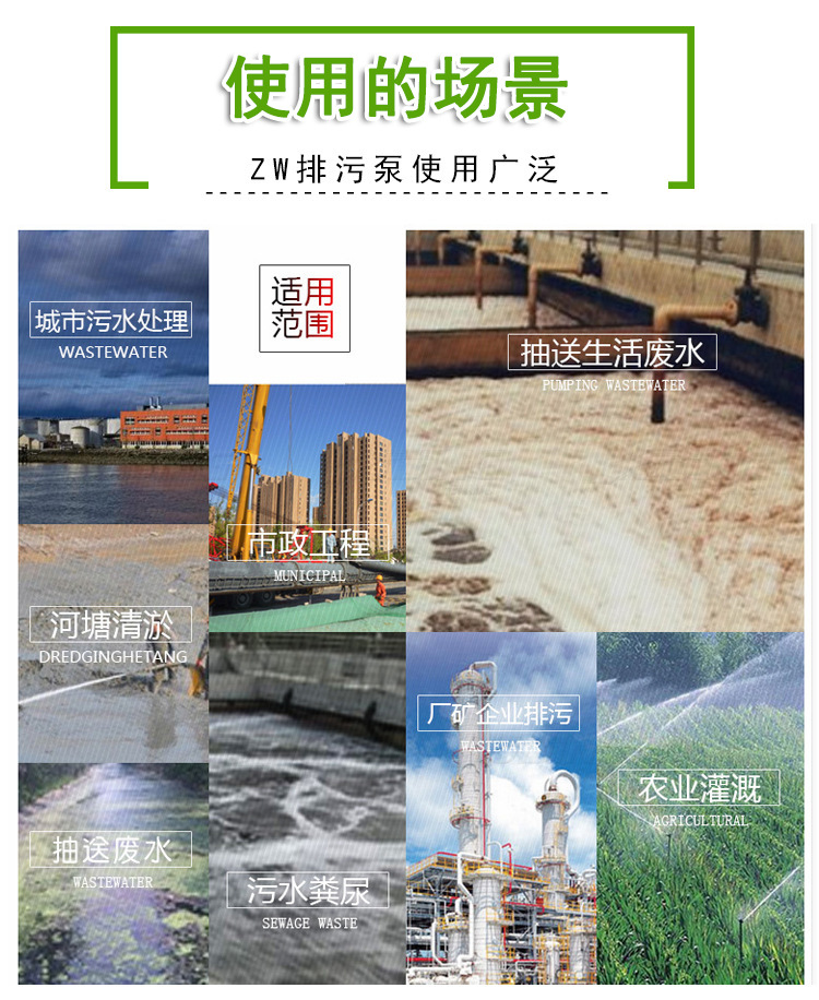 进口排污潜水泵 工业用潜水排污泵 无堵塞铰刀潜污泵化粪池泵(图2)