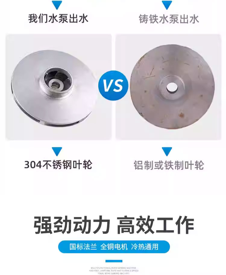 进口国标IRG304不锈钢管道泵316防腐蚀酸碱380V立式离心泵消防循环泵(图11)