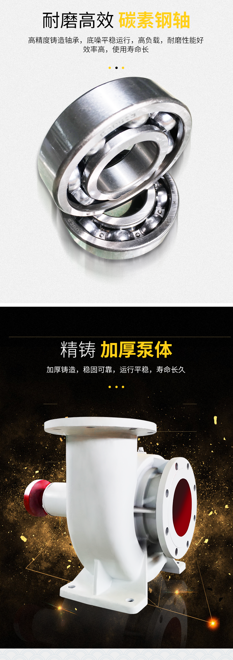 进口水泵大型抽水机防洪排涝水泵大流量混流式(图3)