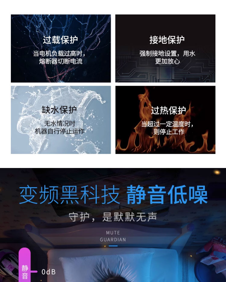 进口不锈钢增压泵家用全自动静音自吸泵220V小型自来水管道加压喷射泵(图9)