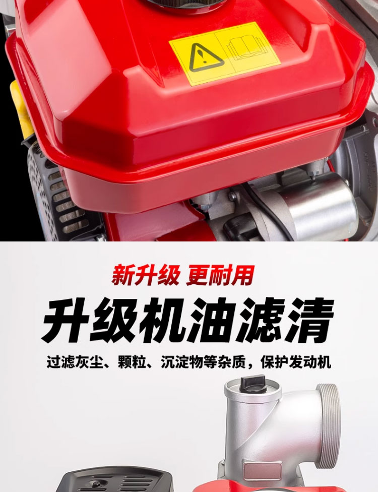 进口汽油机抽水机水泵农用灌溉高压2寸3寸4寸高扬程小型大功率抽水泵(图18)