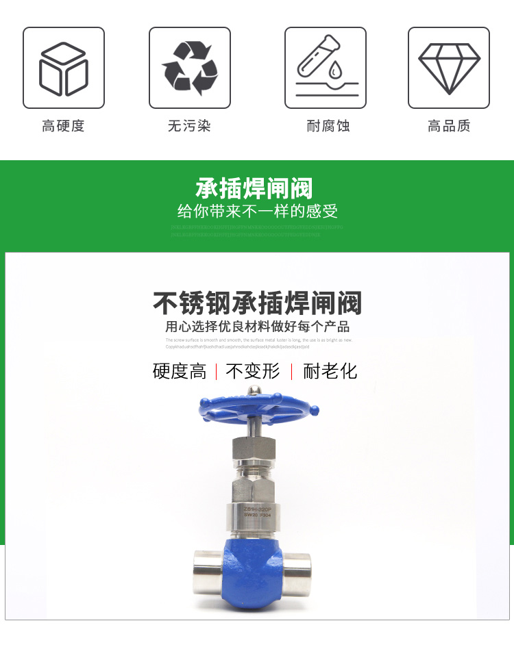 进口不锈钢承插焊闸阀(图3)