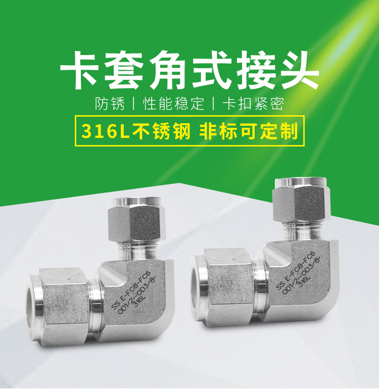 进口卡套角式接头(图1)