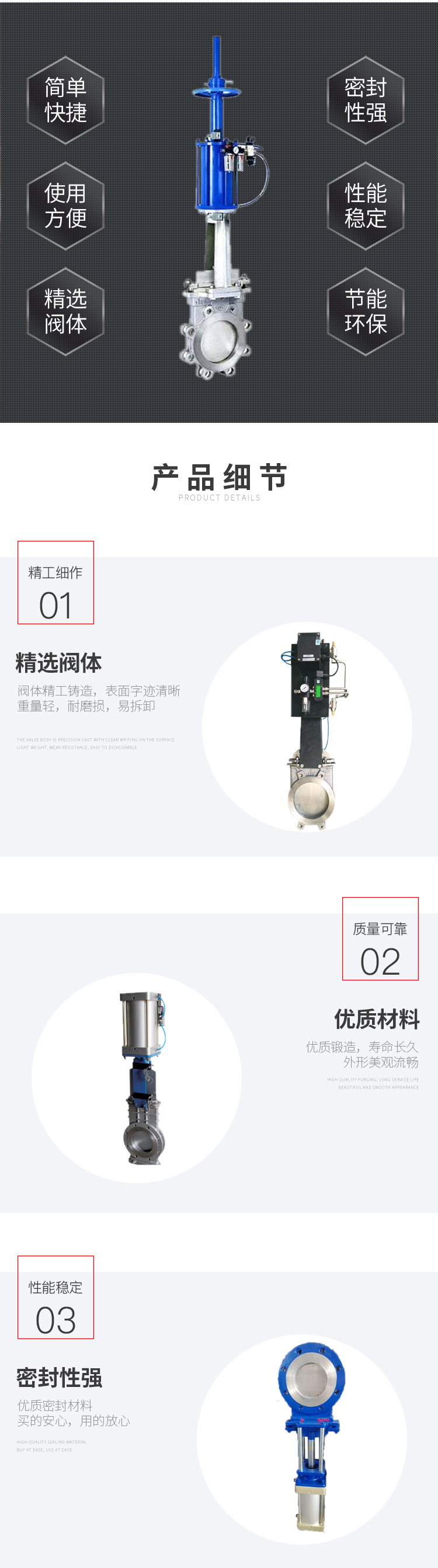 进口气动刀闸阀 PZ673H-10_16C_P 气动不锈钢刀型闸阀 气动浆液阀(图3)