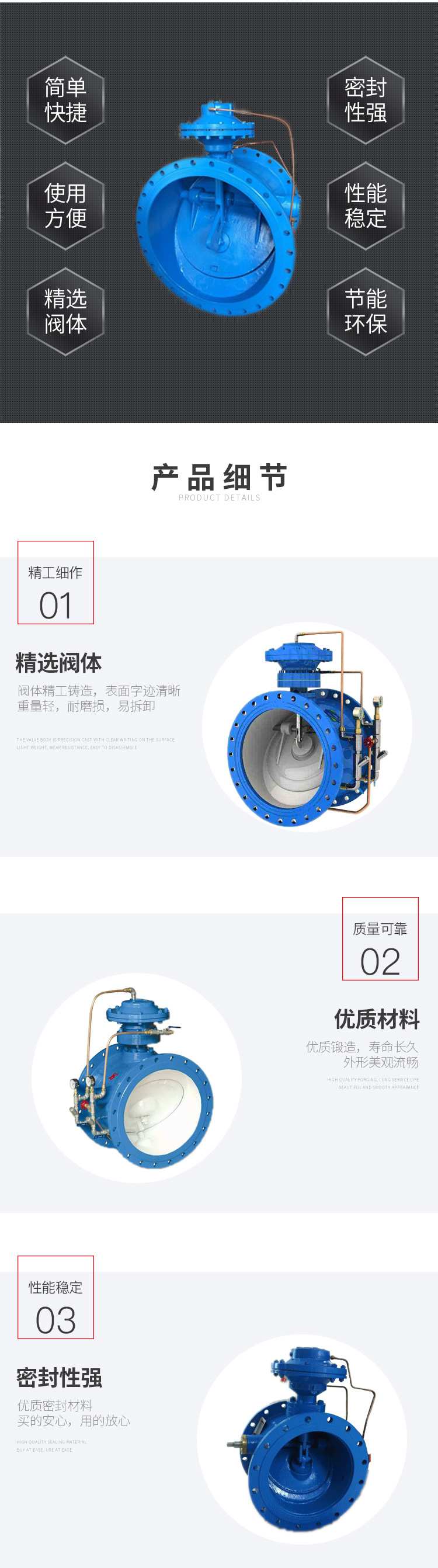 进口管力阀 BFDG7M41X_HR-10_16_25C_Q 多功能膜片式活塞管力控制阀(图3)
