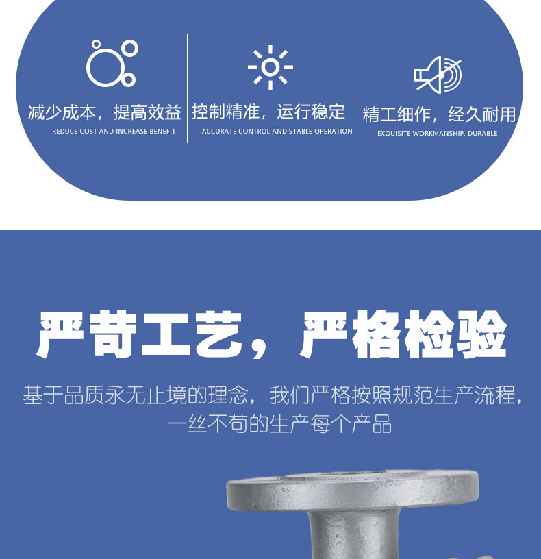 进口高温蒸汽导热油管道铸钢法兰Y型过滤器(图4)